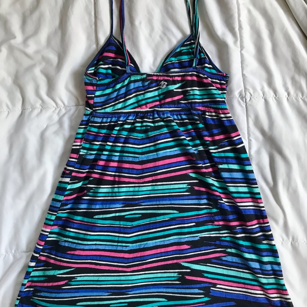 Y2K Billabong Striped Babydoll Mini Dress - Picture 2 of 7